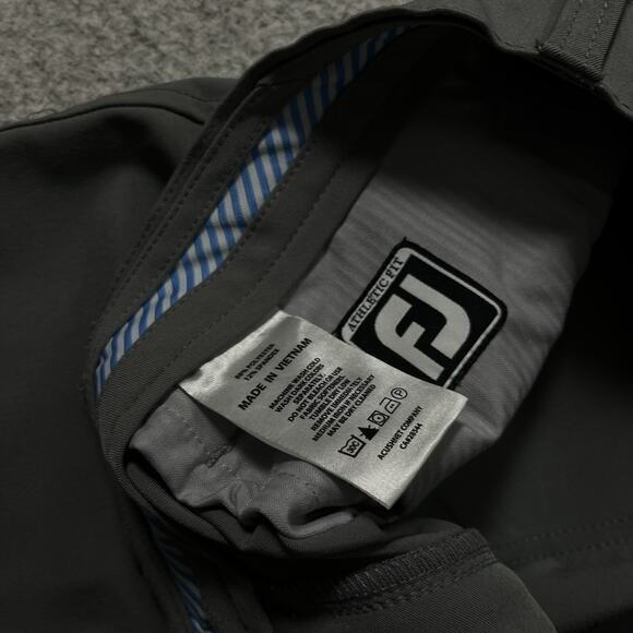 Footjoy Pants Mens 32x32 Gray Performance Athletic Fit Golf FJ Tour Stretch - Picture 10 of 13